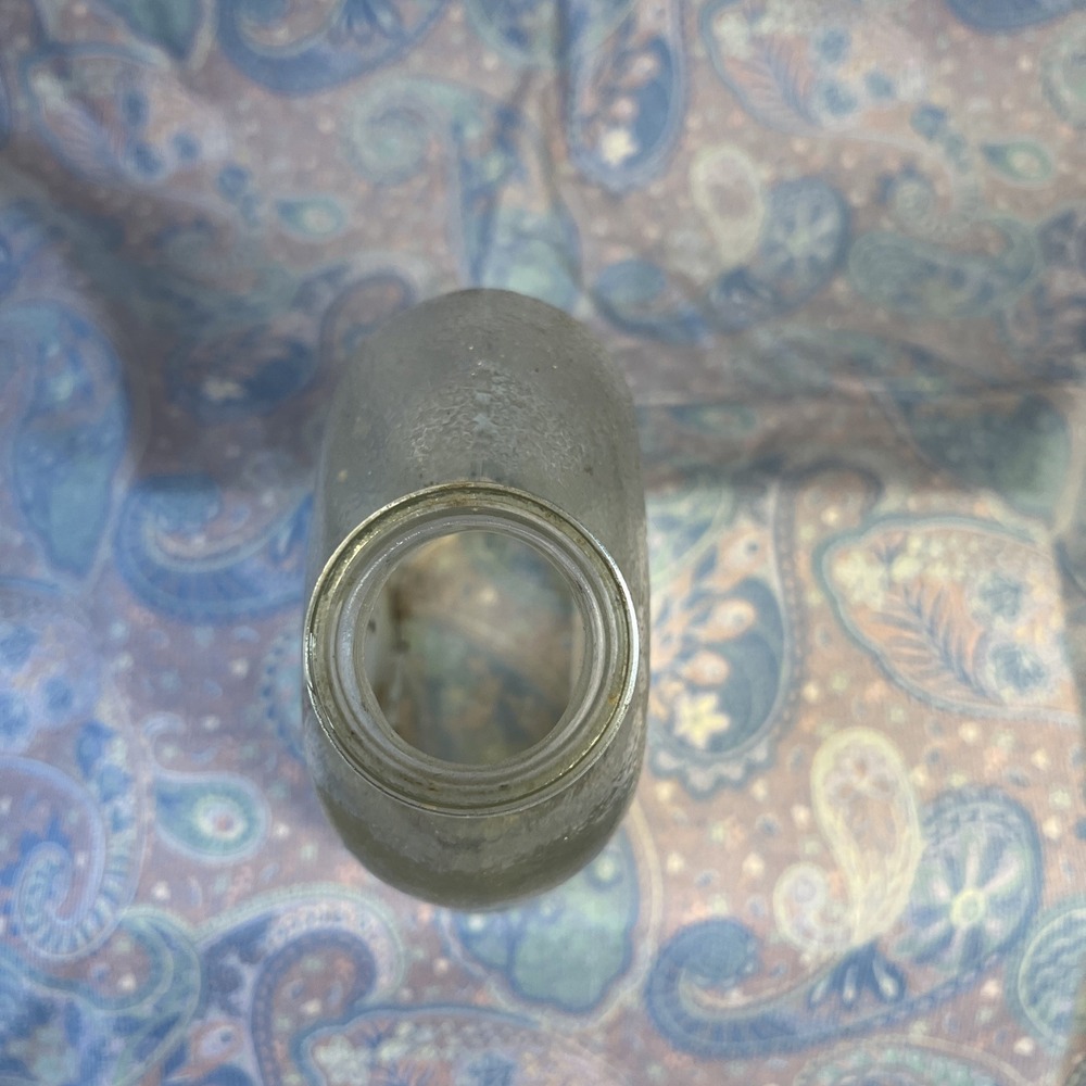 Vintage Hazel Atlas Depression Glass Ribbed Water Bottle No Cap - Picture 6 of 6